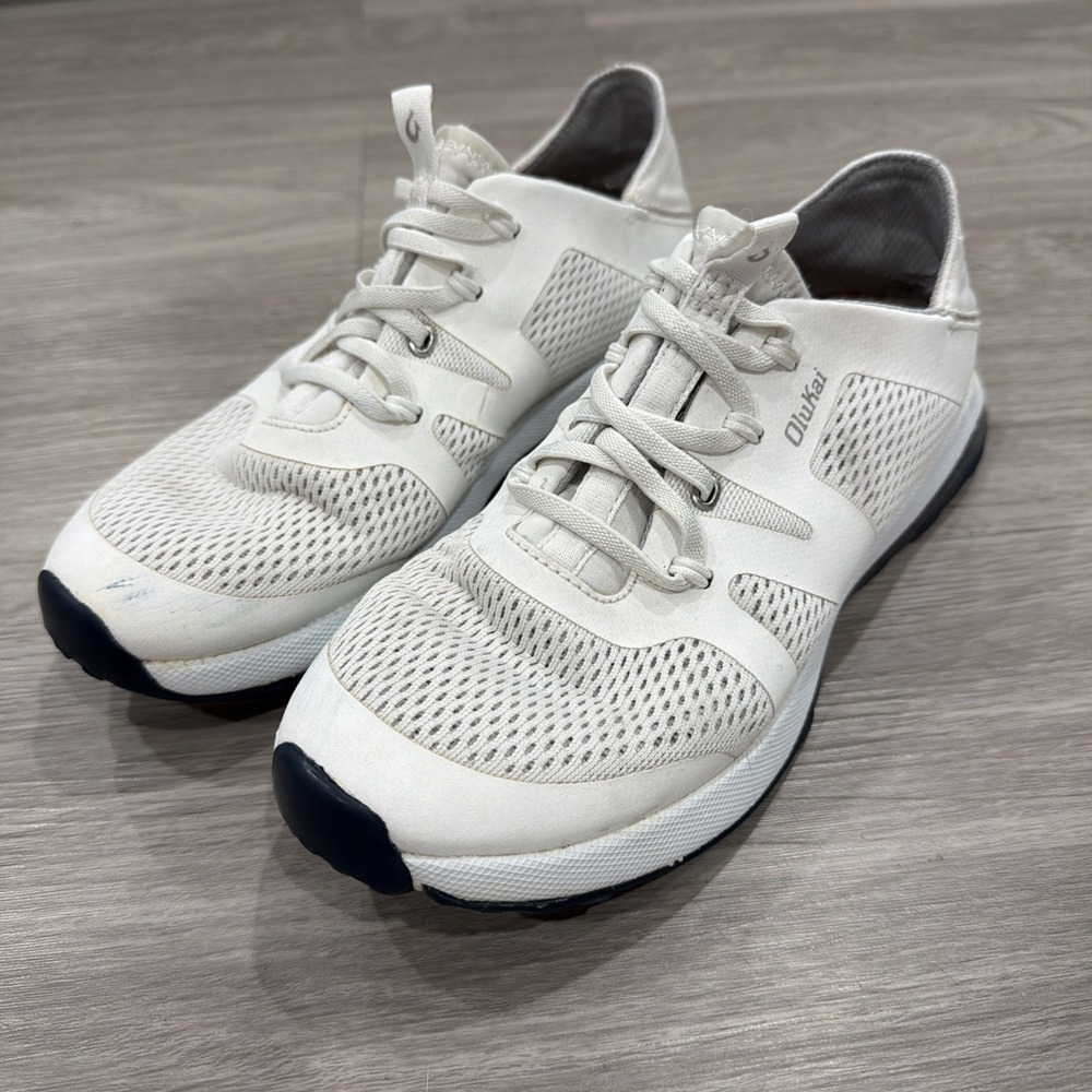 Olukai Huia Slip On No Tie Mesh Breathable Arch Support Athleisure Shoe Size 7
